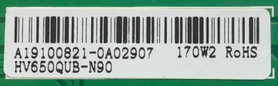 LED DRIVER PARA TV VIZIO / NUMERO DE PARTE 66101-03595 / PW.LD172W1671 / 4300039280 / A19100821-0102907 / MODELO V655-H9 LINIZC / V655-H9 - Imagen 3
